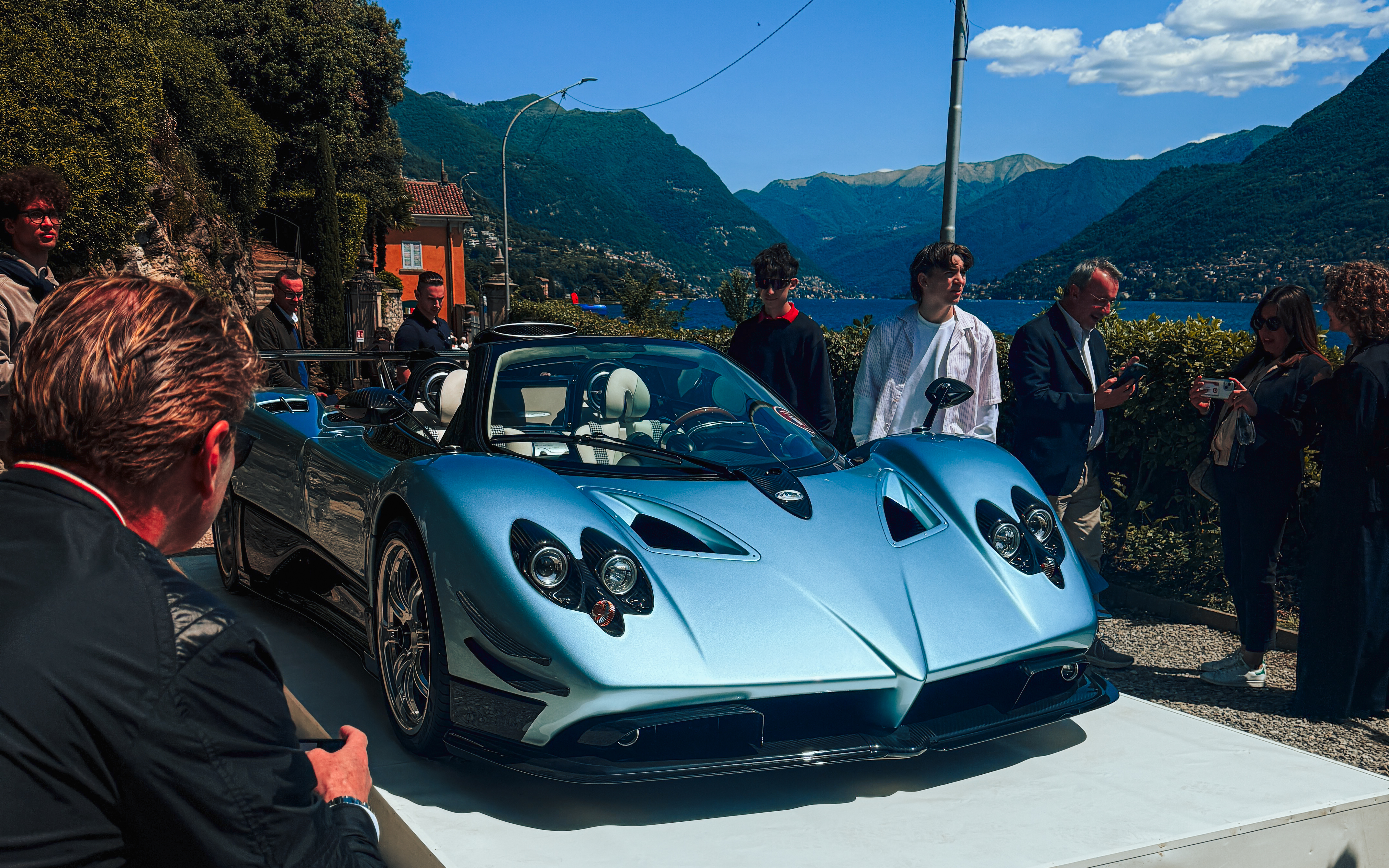 Pagani Zonda roadster on its plinth